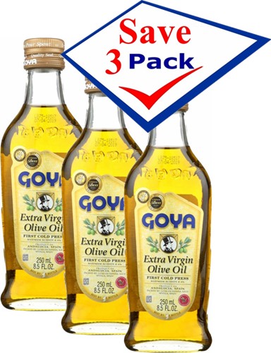 GOYA Extra Virgin Olive Oil 8.5 FL oz Pack of 3